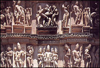 Sculptures in Khajuraho